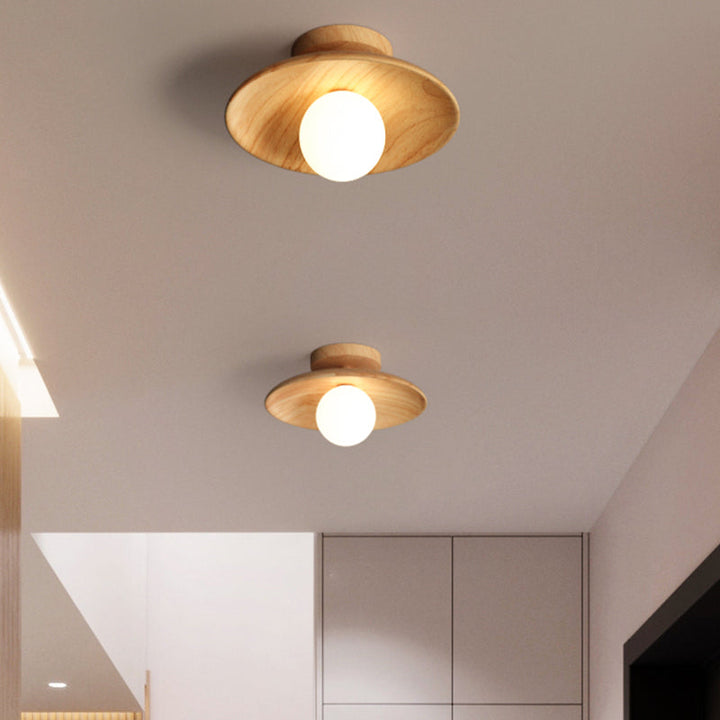 ChicWood - Lampe plafond design en bois