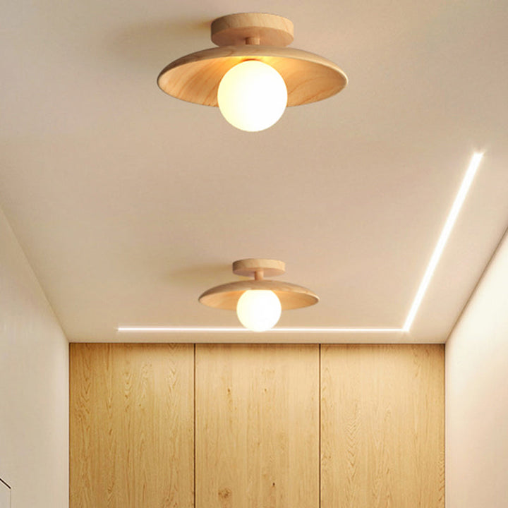 ChicWood - Lampe plafond design en bois
