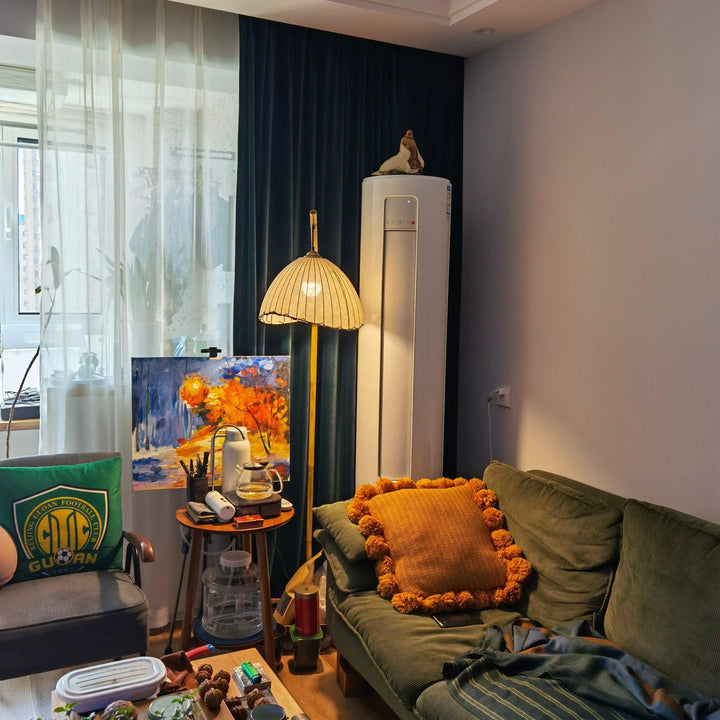 SakuraGlow - Lampe en Bambou Élégante